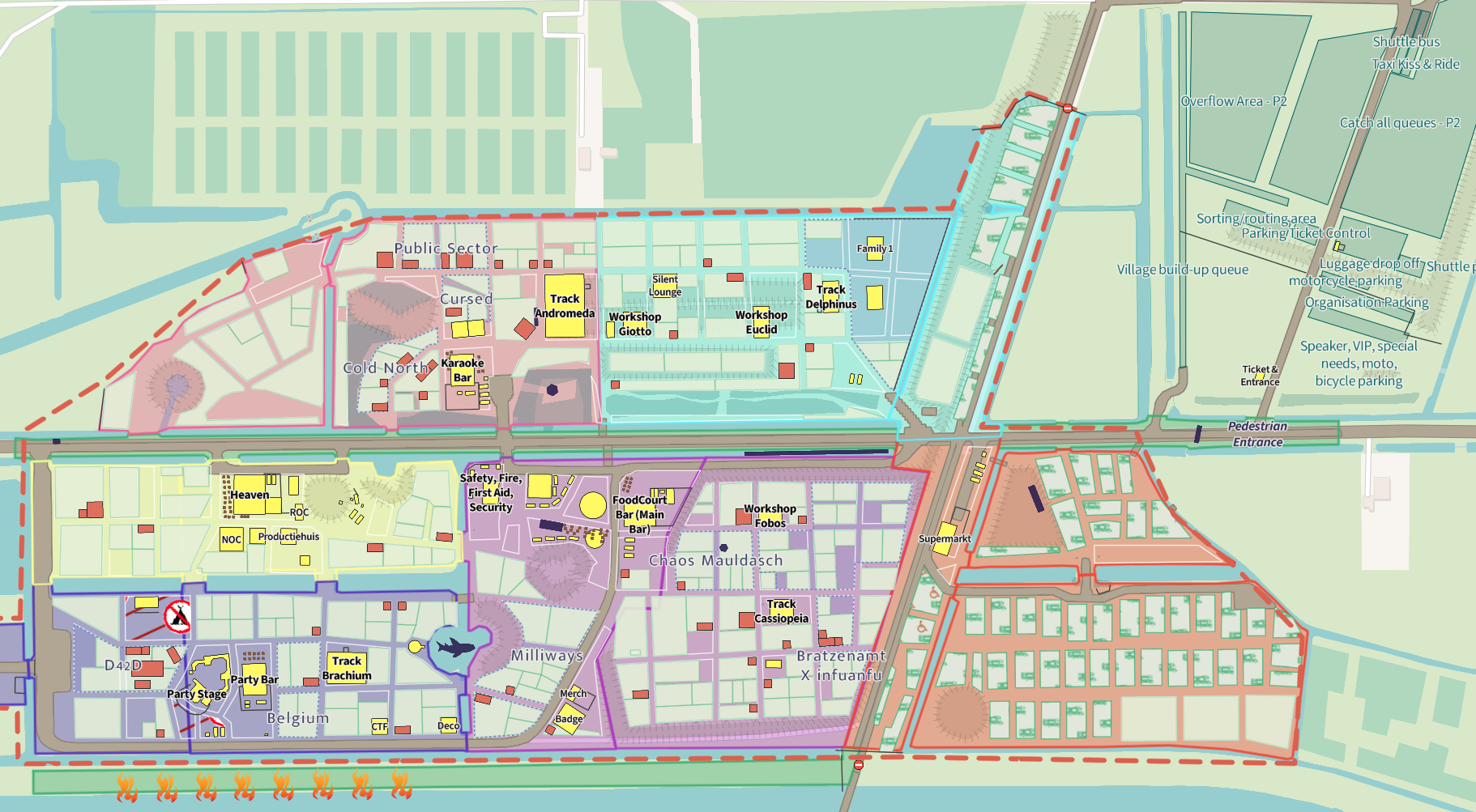 Map of the area